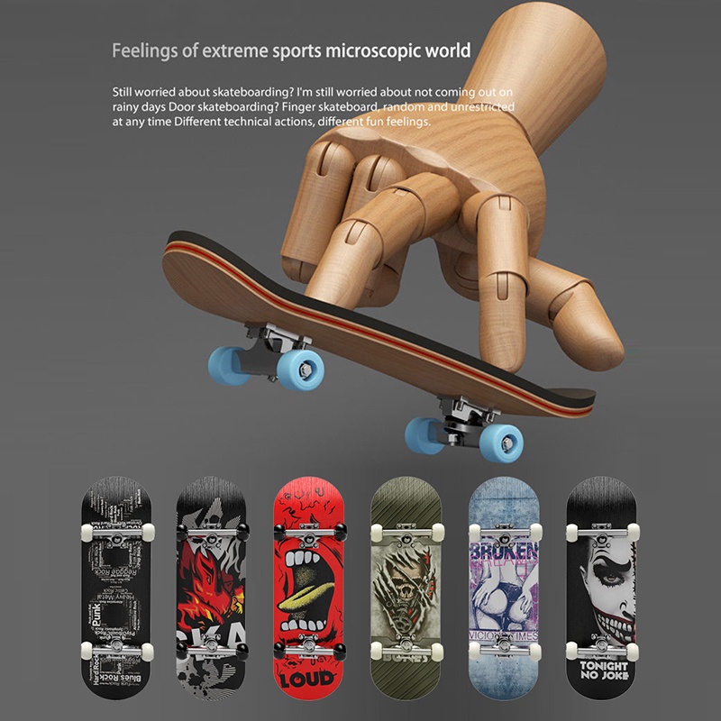 Wooden Fingerboard Fingerboard Set Finger Skate Board Maple Wood