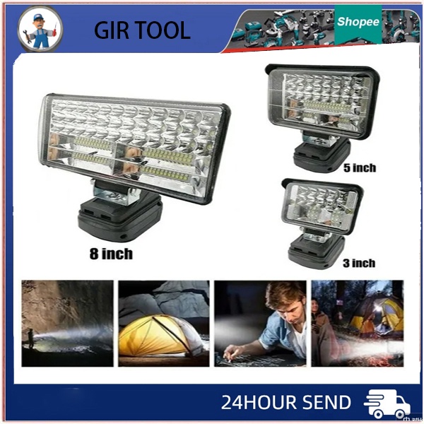 2023 New 18650 Lithium Battery Lighting Work Light Makita Battery ...