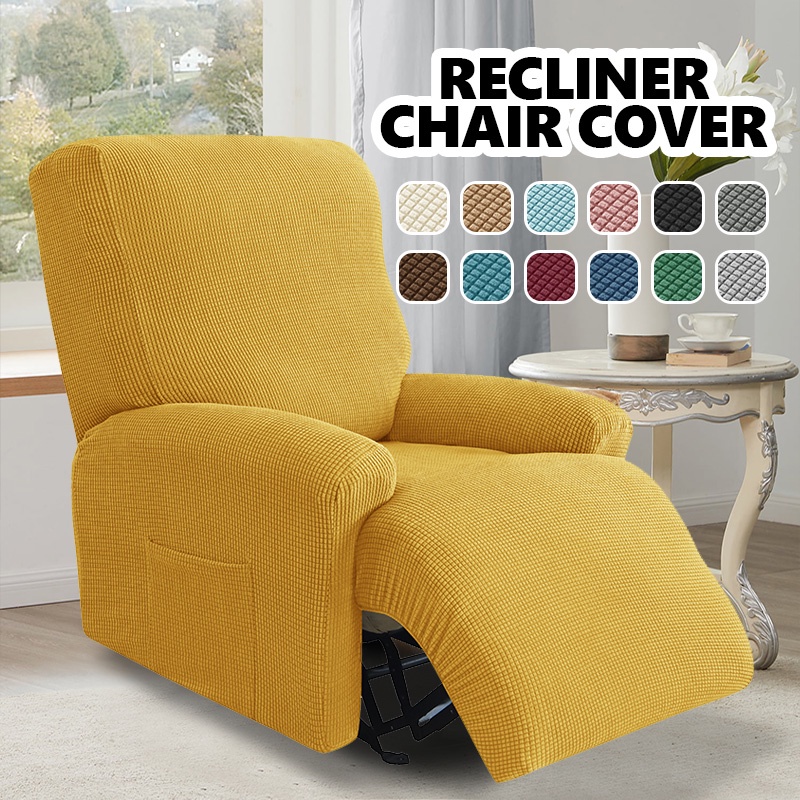 Recliner Chair Cover Sarung Sofa Recliner Cover 1 Seater Single Person Lazy Boy Sofa Electric