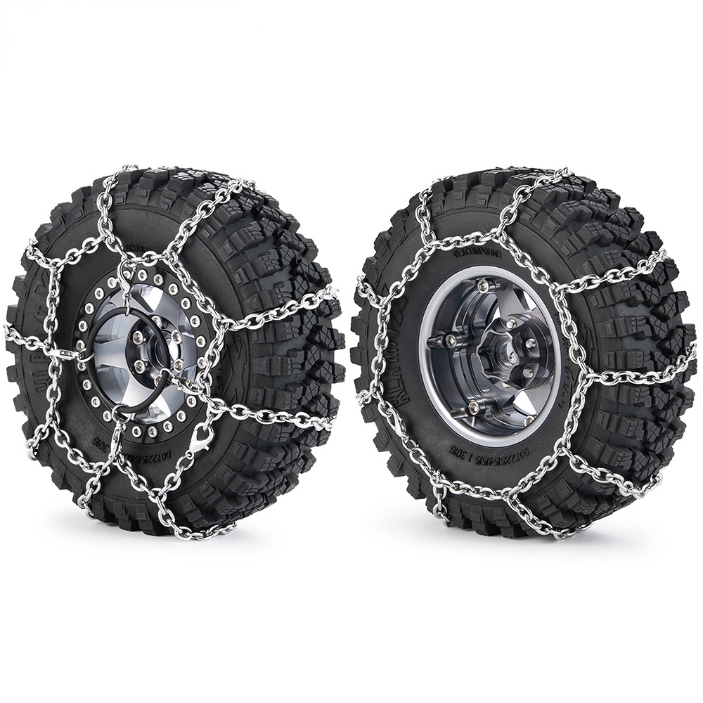 1 Pair 105mm Snow Chain Metal Tires Snow Chain Wheels Tire Anti-skid ...