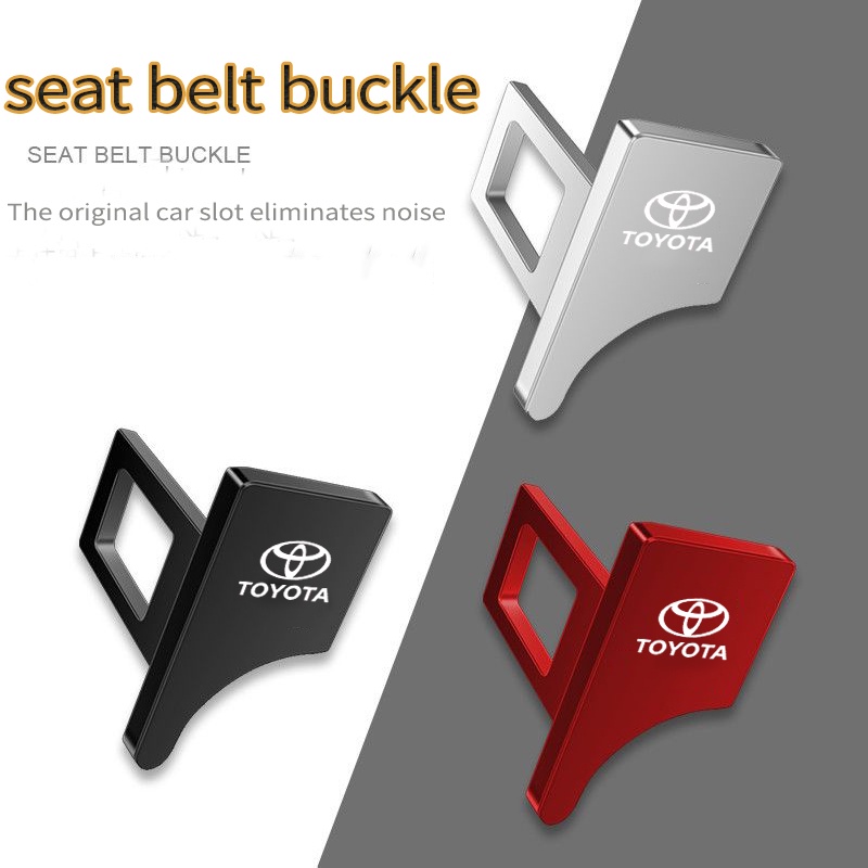 1/2PC Toyota Universal Seat Belt Buckle Car Clip Alarm Eliminator Alarm Stopper Hidden Metal
