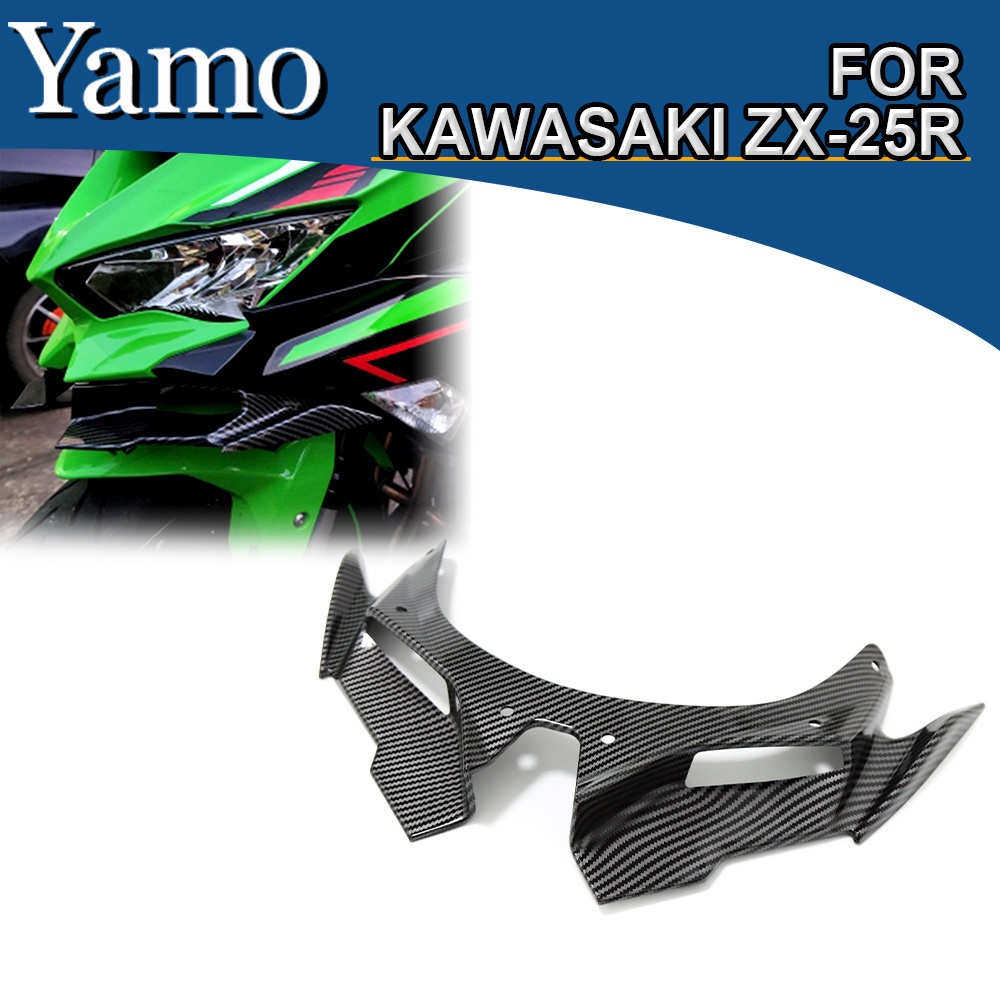 For Kawasaki ZX-25R ZX25R ZX4R ZX4RR 2021-2023 ABS Front Fairing  Aerodynamic carbon Winglet Windshield | Shopee Philippines