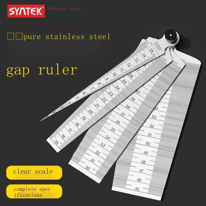 Gap Gauge Straight Steel Ruler Stainless Steel Feeler Tapered Ruler