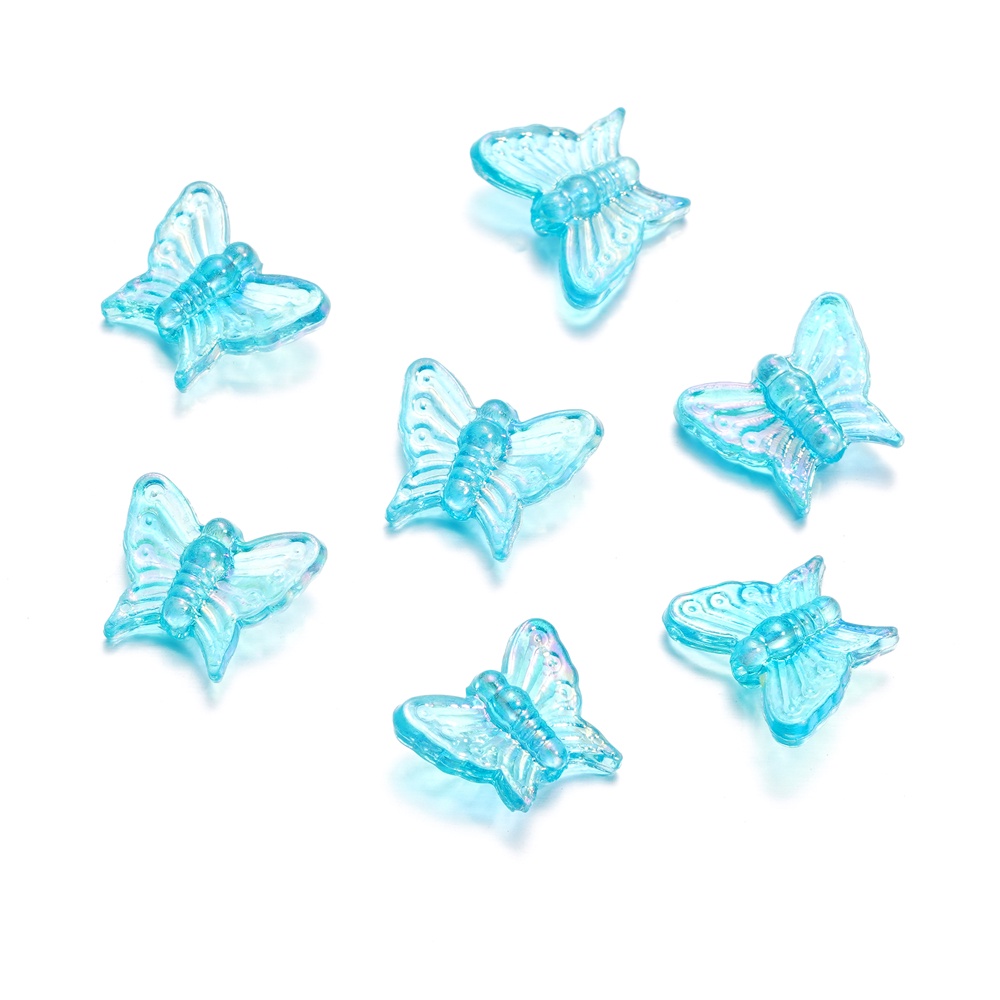 St Kunkka Pieces Acrylic Butterfly Bead Pendant Transparent