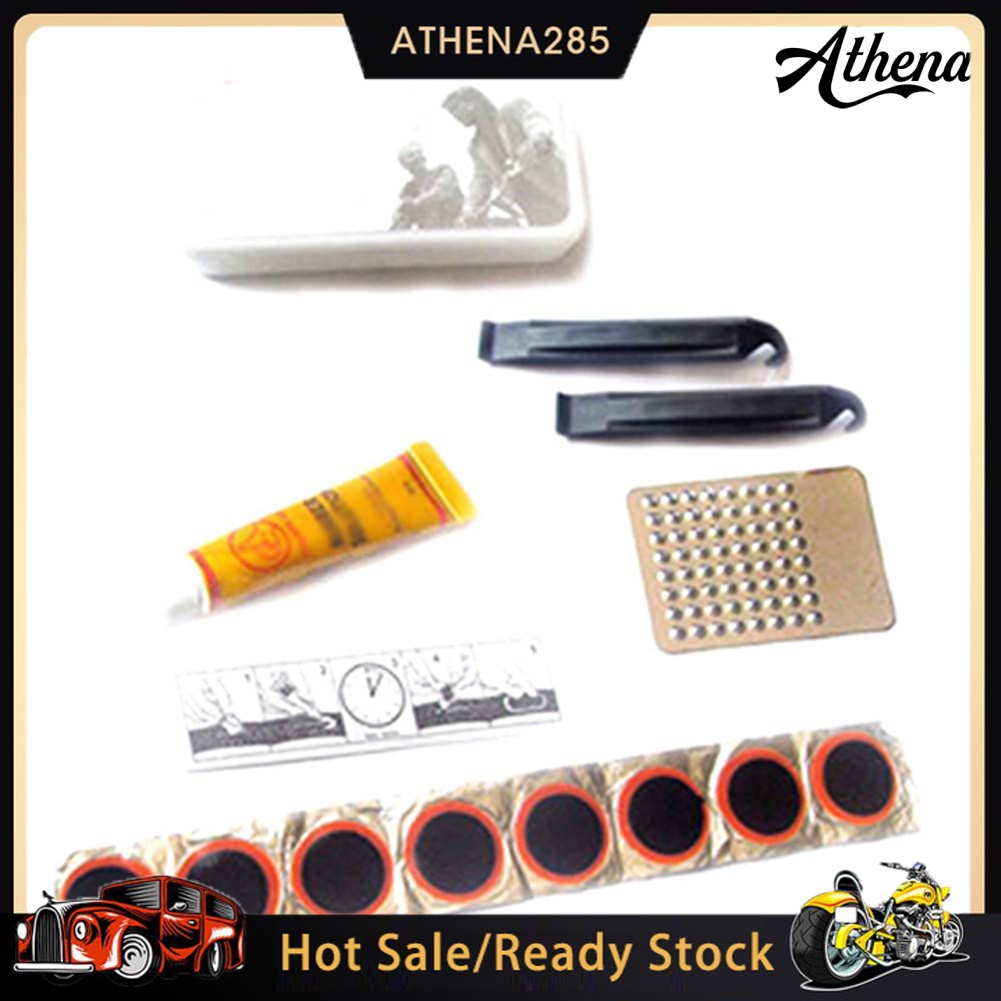 [COD] Bicycle Tyre Repair Kit Mountain Bike Tire Mending Equipment Set