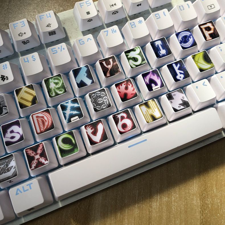 Yixi Kamen Rider W Memory 26 Letters Single Sticker Keyboard Sticker ...