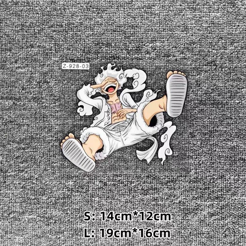Car Sticker Five-speed Nika Straw Hat Mengqi D Luffy Anime Sticker one ...