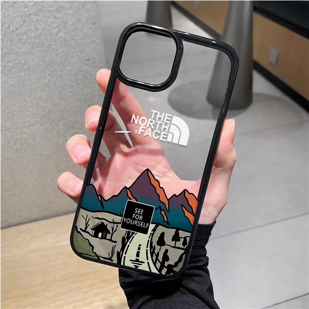Acrylic transparent hard case for iphone 14 pro max 11 13 12 7Plus X XS  Max Fashion North Road phone Cover