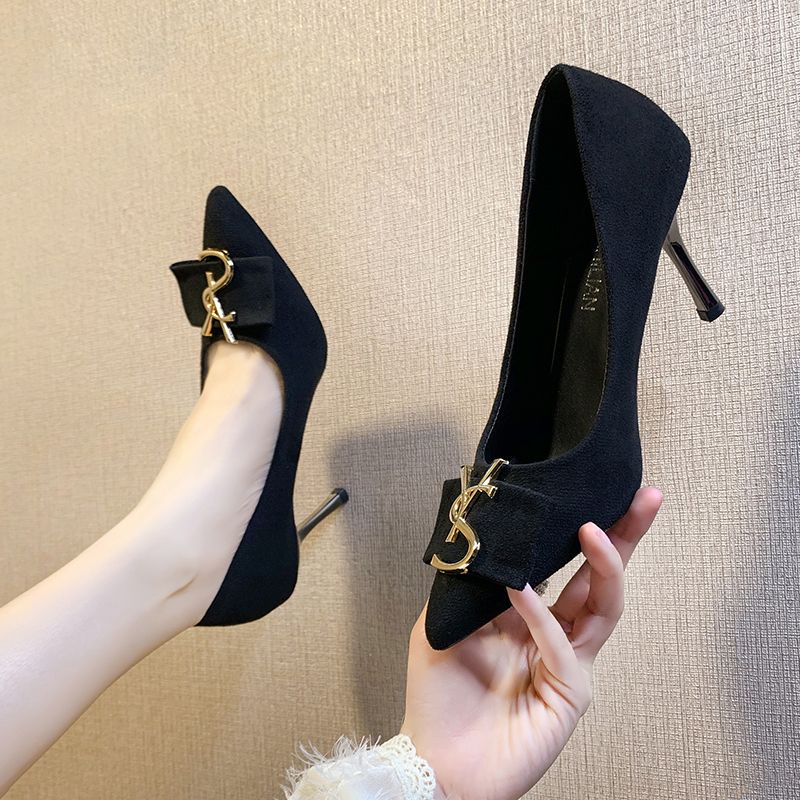 European American Influencer Pointed Toe High Heels Women Stiletto Heel ...