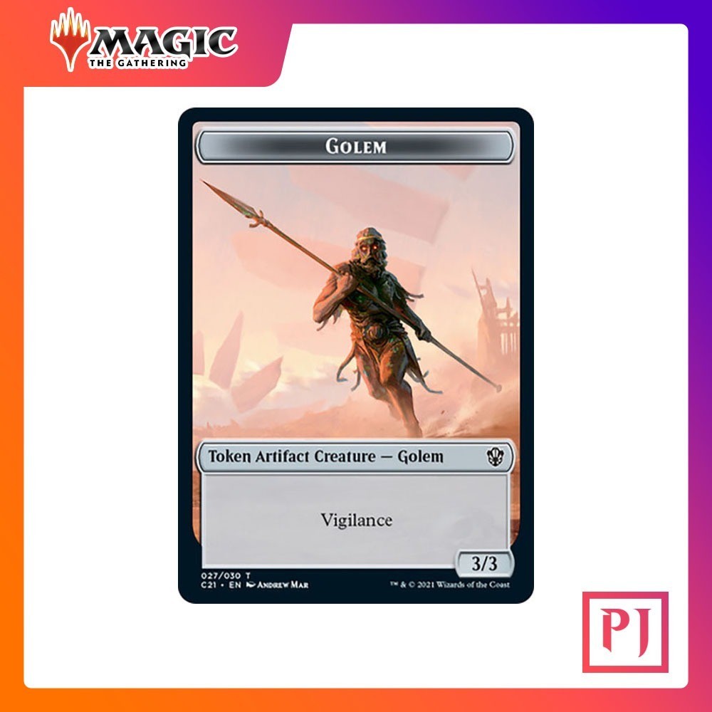 [MTG] Golem TOKEN (Vilance) [WOE] [TOKEN] [COMMON] [NORMAL] [ENG ...