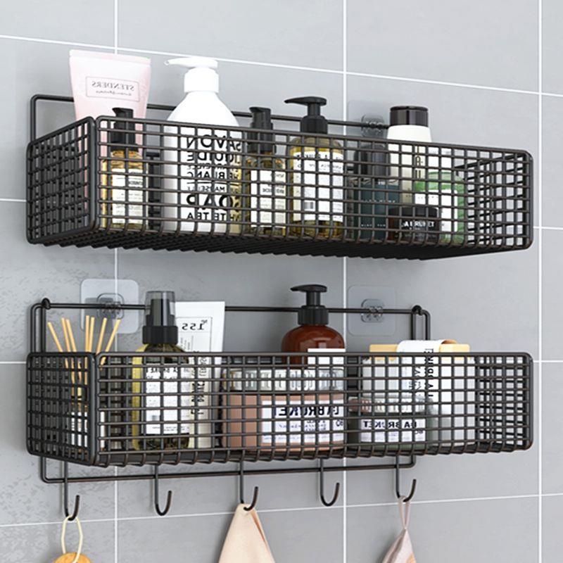 Bathroom rack without punching holes, wall hanging, shower room storage ...