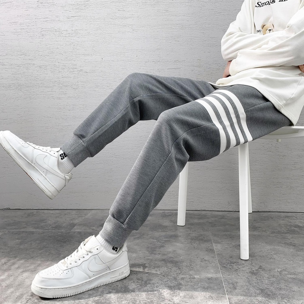 Thom Browne Tb Waffle Four Bar Trousers Autumn And Winter Trendy Brand