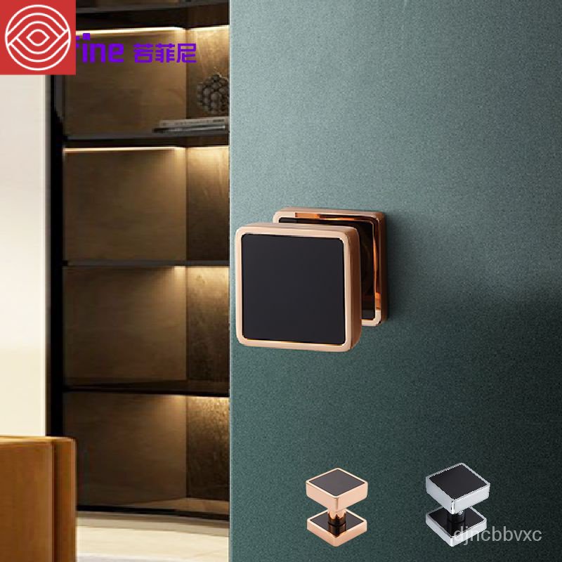 Invisible Door Lock Dark Single-Sided Modern Minimalist Indoor Wooden ...