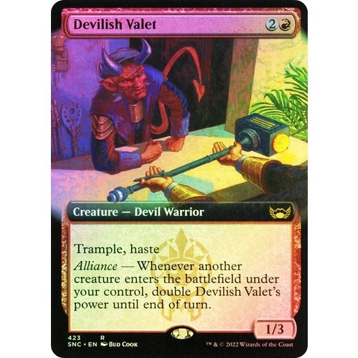[MTG] Devilish Valet (Extended Art) [SNC] [RED] [RARE] [FOIL] [ENG ...