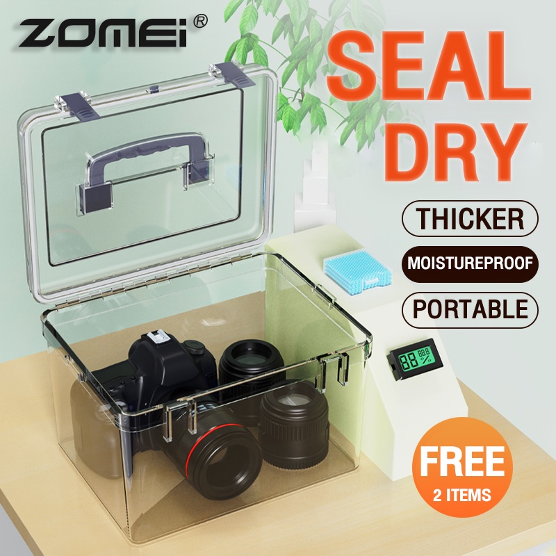 zomei camera Dry Box MoistureProof Digital hygrometer Silica Gel