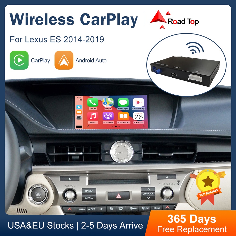 Wireless Apple CarPlay Android Auto Retrofit Kit Decoder for Lexus NX