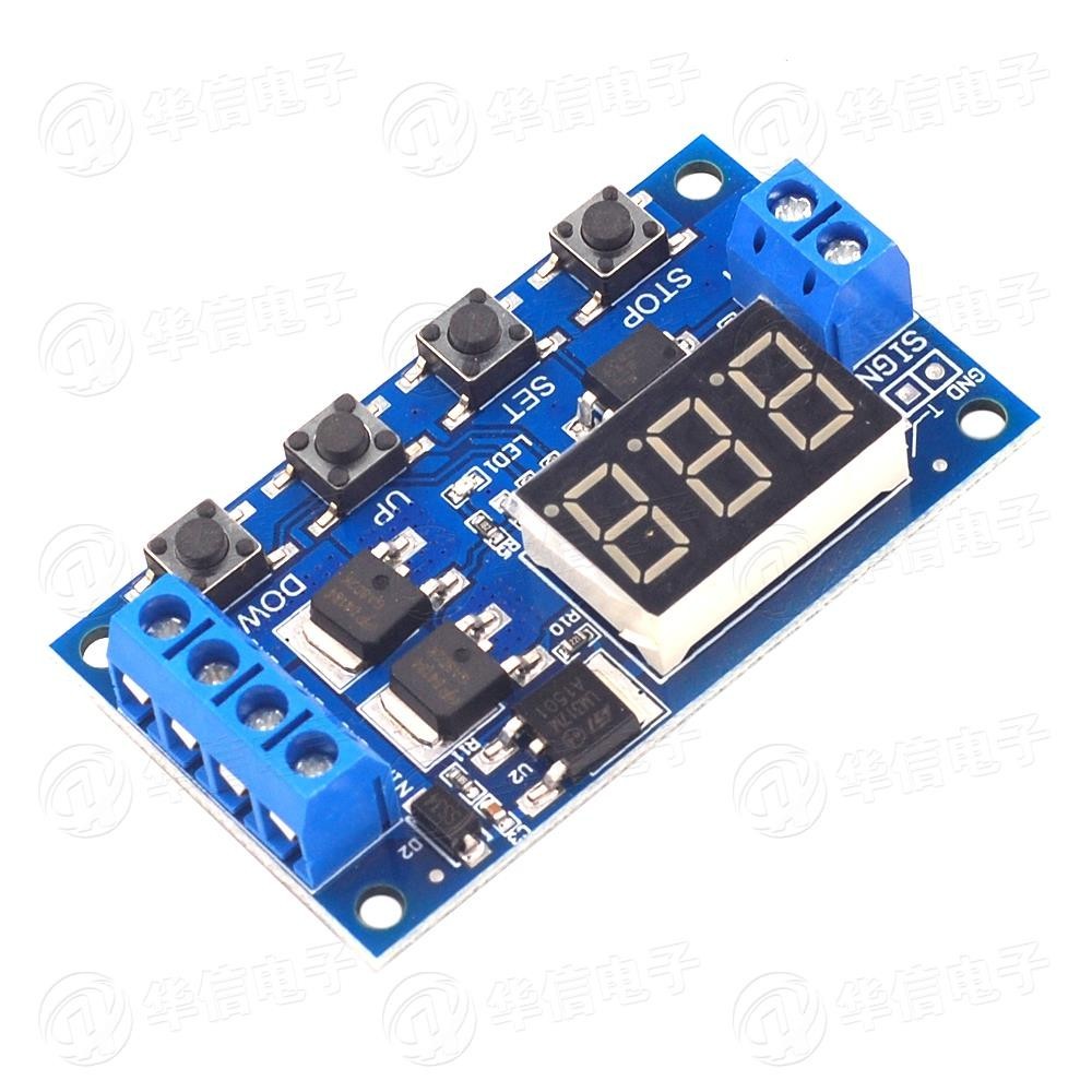 Trigger Cycle Timing Delay Switch Circuit Dual Mos Tube Control Board 