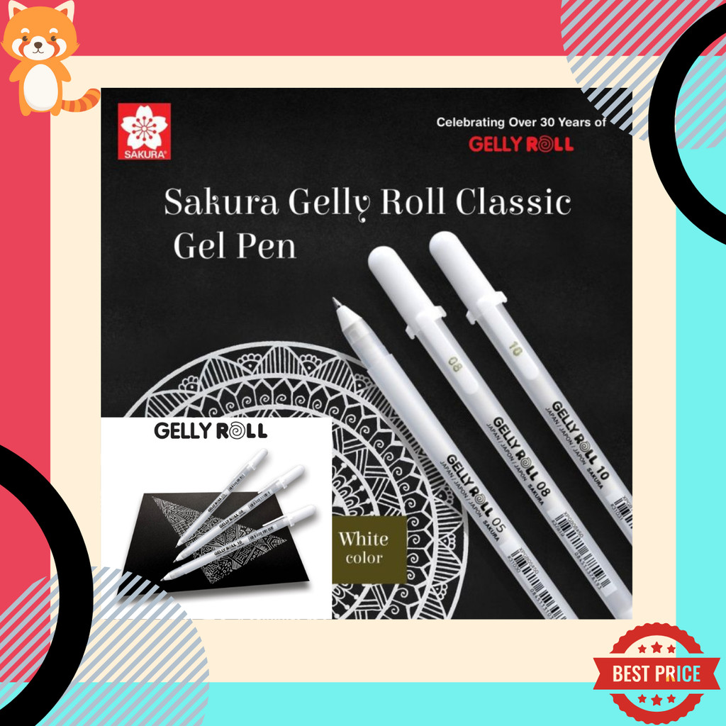 Sakura Gelly Roll Classic white pen Ink | Shopee Philippines