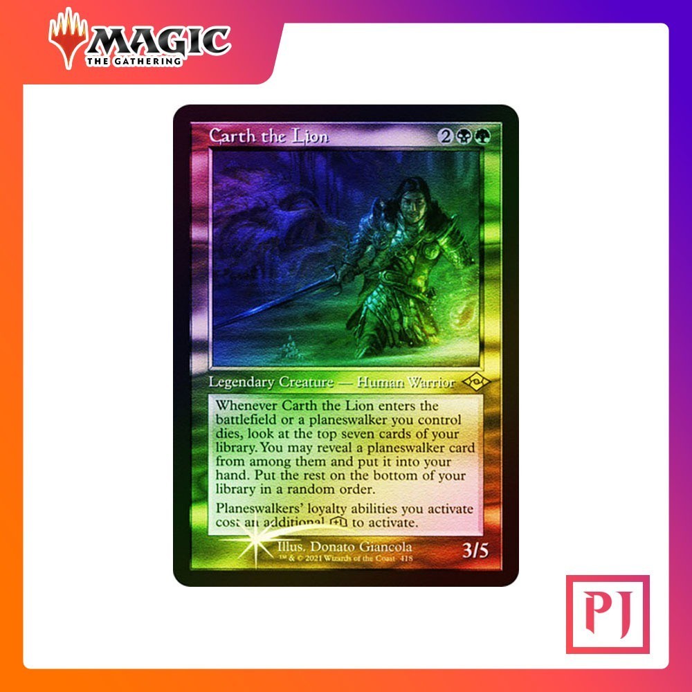[MTG] Carth the Lion (Retro Frame) (FOIL Etched) [MH2] [MULTI] [RARE ...