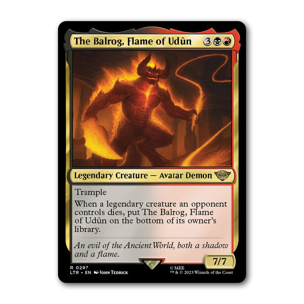 [MTG] The Balrog Flame of Udun [LTR] [Multi] [Rare] [Normal] [ENG ...