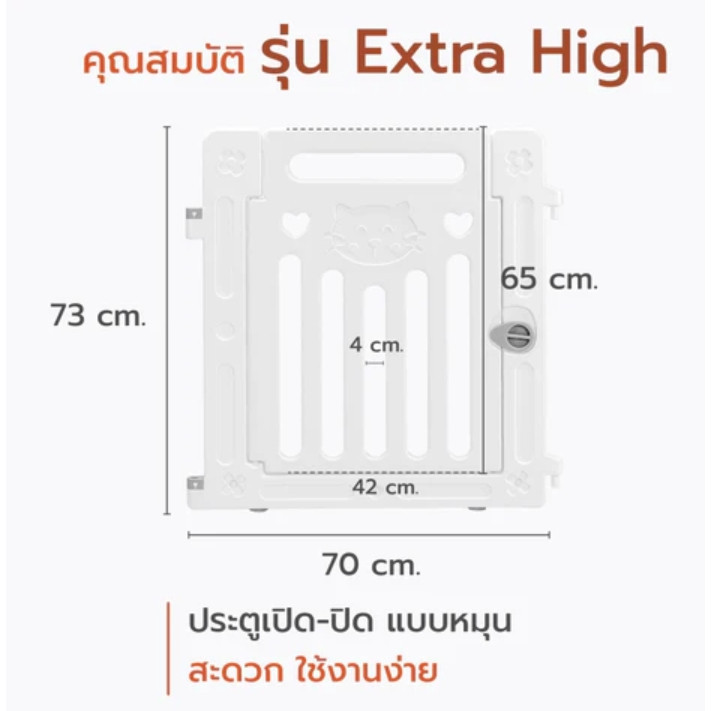 HostTail Spare Parts For Plaque/Door Model Extra High 73 CM. ** Every