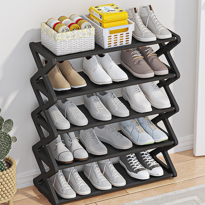 Tech Shoe Rack X-Shape Foldable 3/4/5 Layers Space-Saving. Available In ...