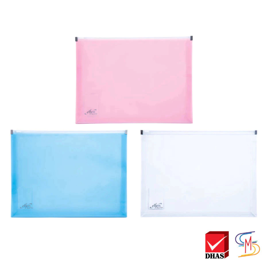 Elfen Zip Folder Plastic Side Expanding Zipper ZT01 (1pc) | Shopee ...