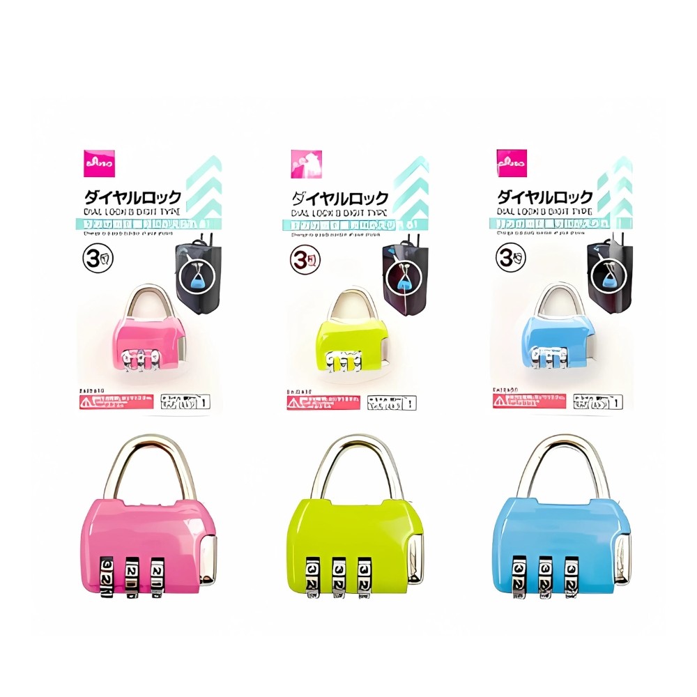 Daiso 3-Digit Code Lock Padlock with Code | Shopee Philippines