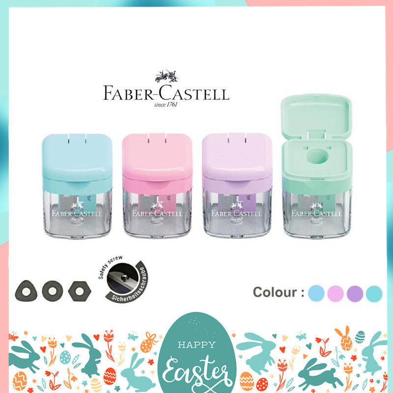 FABER CASTELL Pencil Sharpener Model 3819 Pastel Colors (Mixed Colors ...