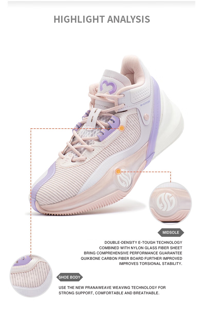 361 Degrees Ag3 Mid Aaron Gordon Womens Basketball Shoes Professional 