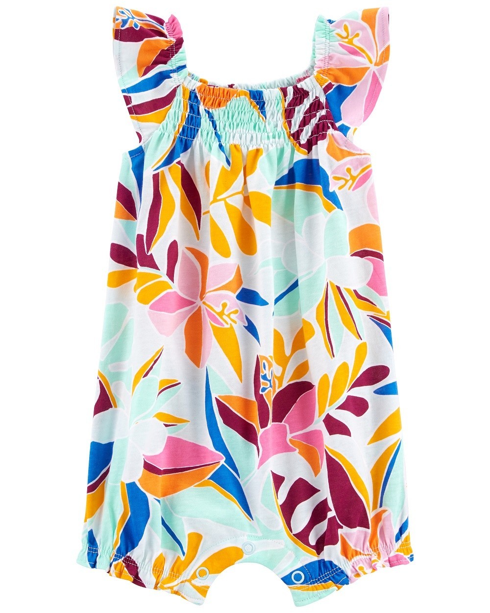 Carter's Romper Suit 1Pc Multi-Floral L8 Full-Length Sleeveless ...
