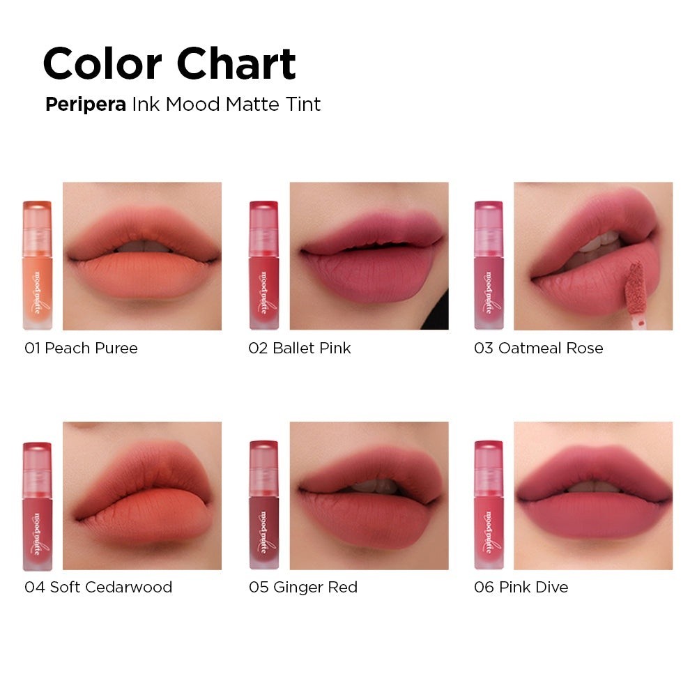 PERIPERANK MOOD MATTE TINT (COLLECTION FALL IN Corn): Peripera Liptint ...