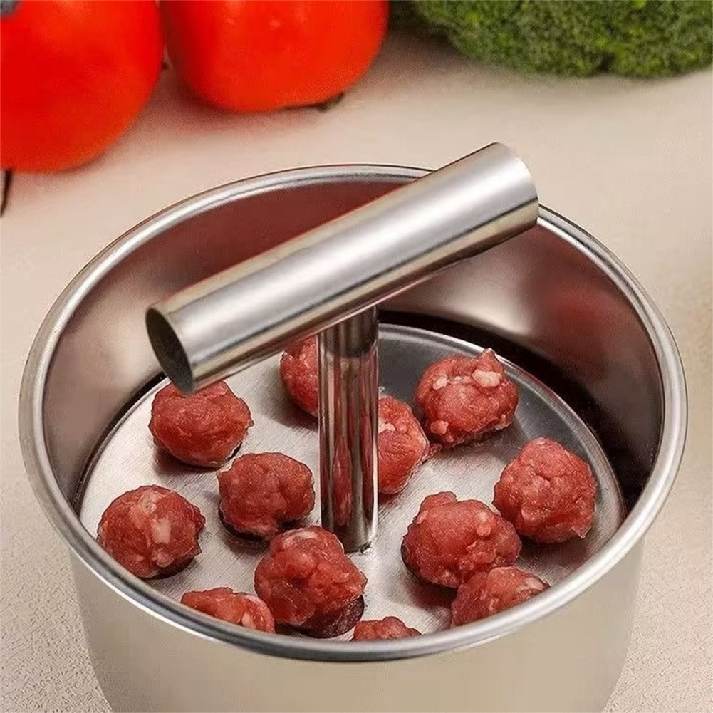 [COD] Stainless Steel 6 12 Holes Meat Balls Tool Kitchen Hand Extruded ...