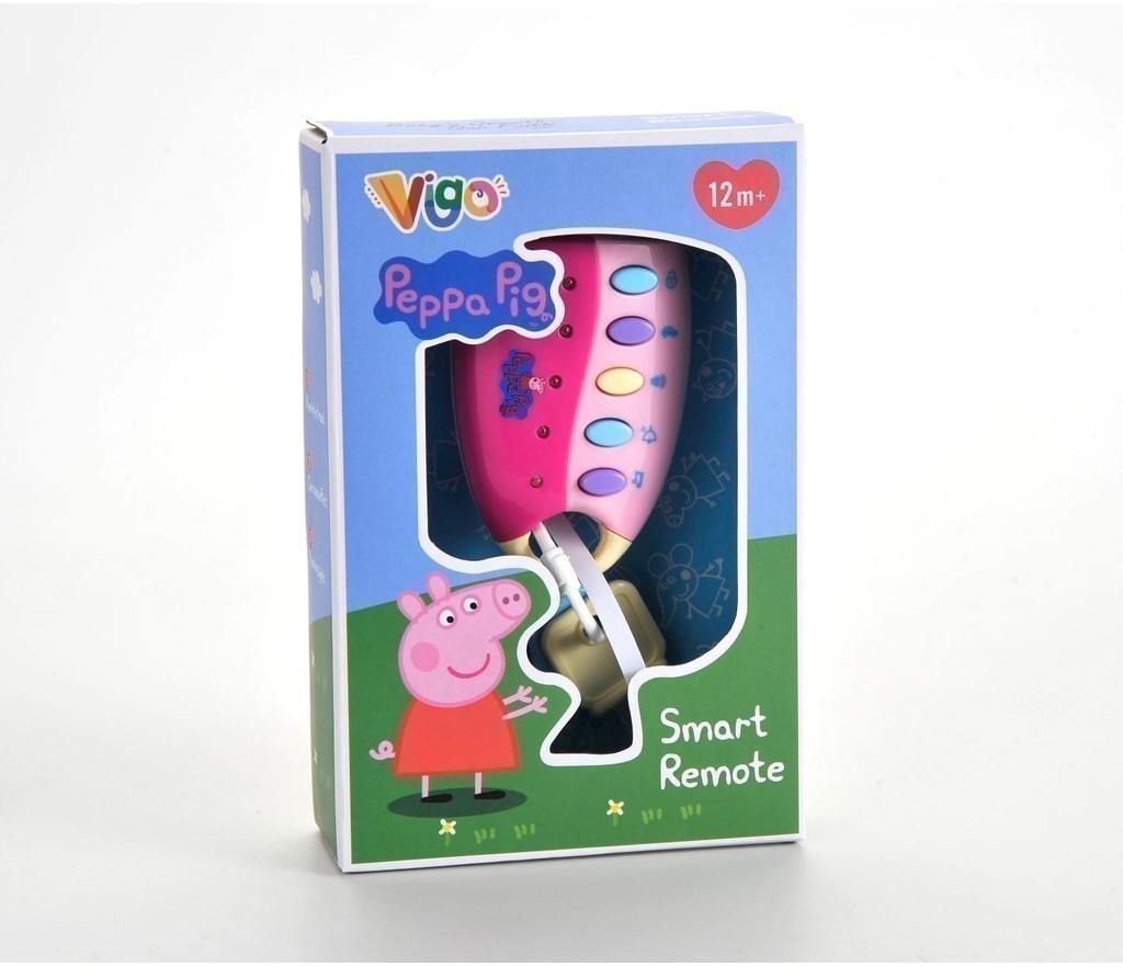 Peppa Pig Remote Light & Sound Key Toy With Flashing Effect | Shopee ...