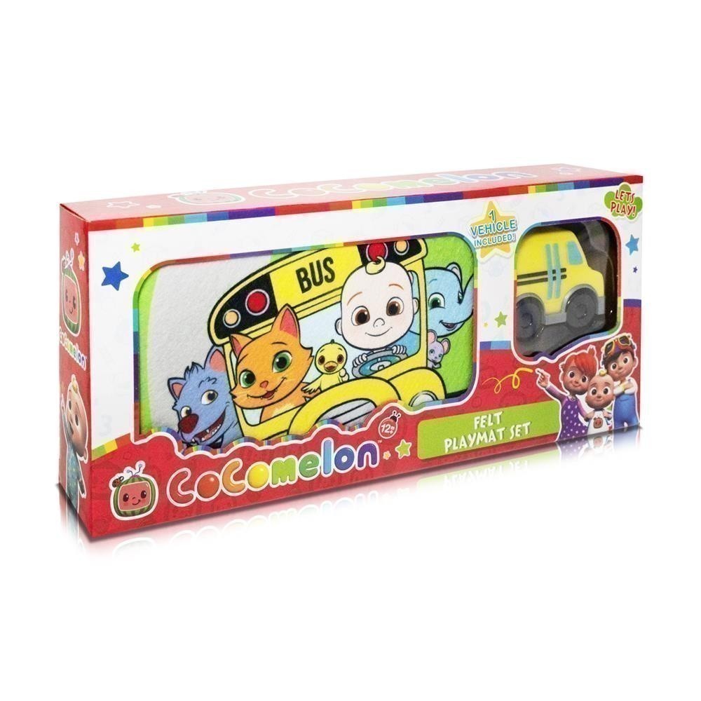 Cocomelon Felt Playmat Set Pk13 Toy Car With Pad Suitable For Children ...