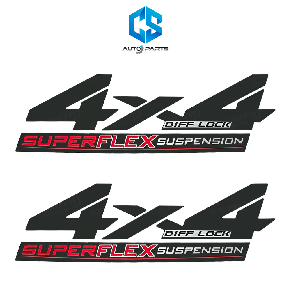 Sticker 4x4 DIFF LOCK SUPERFLEX-TOYOTA REVO Year 20-24 (Mounted To The ...