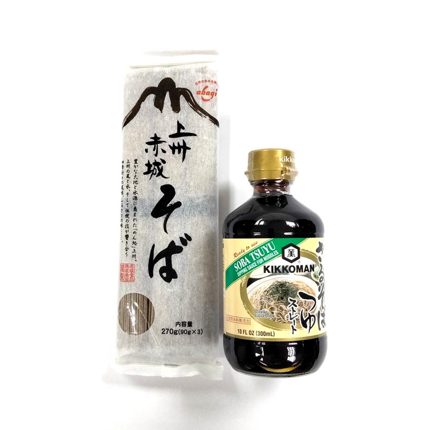 Ready To Eat Set Akagi Soba Noodles 270g And Tsuyu Sauce 300 ml Kid