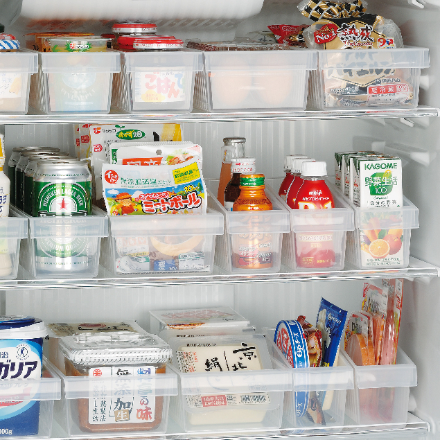 Inomata Multipurpose Box Transparent Refrigerator Storage There Are 16 ...