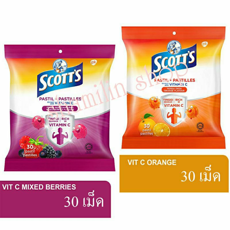Scotts Vitamin C Pastilles Jelly Smooth Food For Baby 30 Tablets