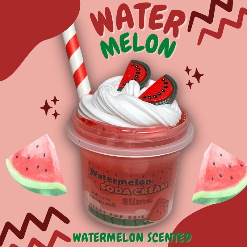 Slime Scented watermelon Juice soda cream | Shopee Philippines