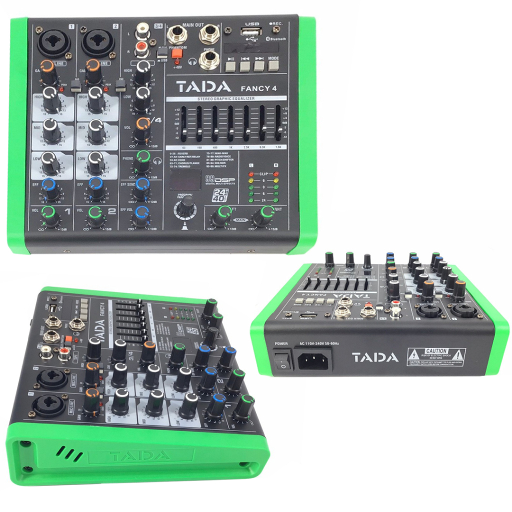 Mix TADA Model FANCY4 Mixer 4channels 2mono 1 Stereo Jack Combo ...