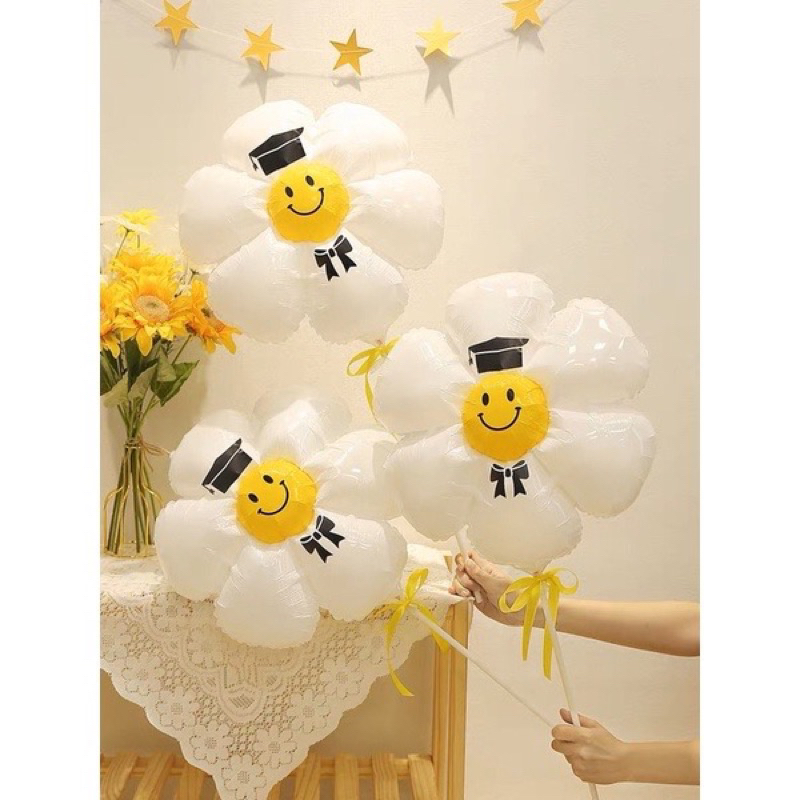 congratulations Balloon Holding Rod Set Daisy Balloons ‍ | Shopee ...
