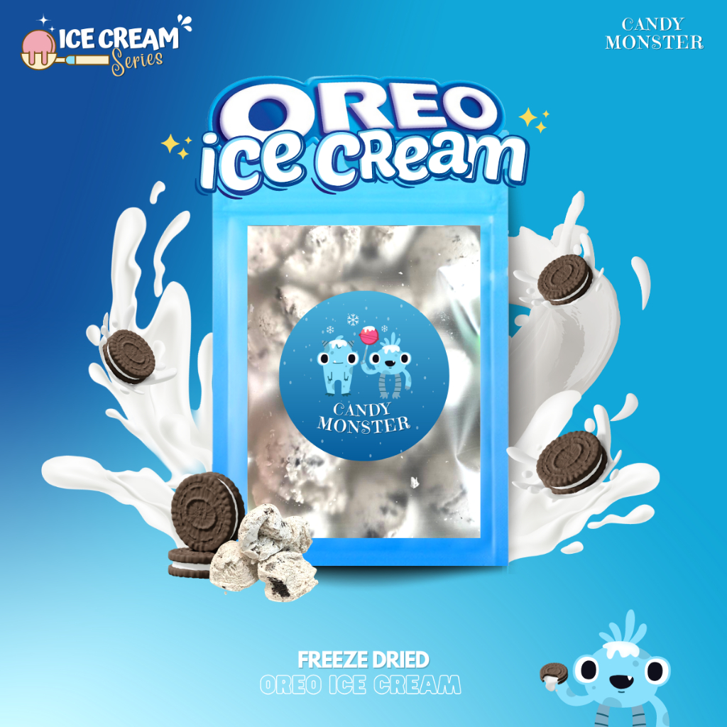 Freeze Dried Oreo Ice Cream Flavored By Candy Monster Shopee