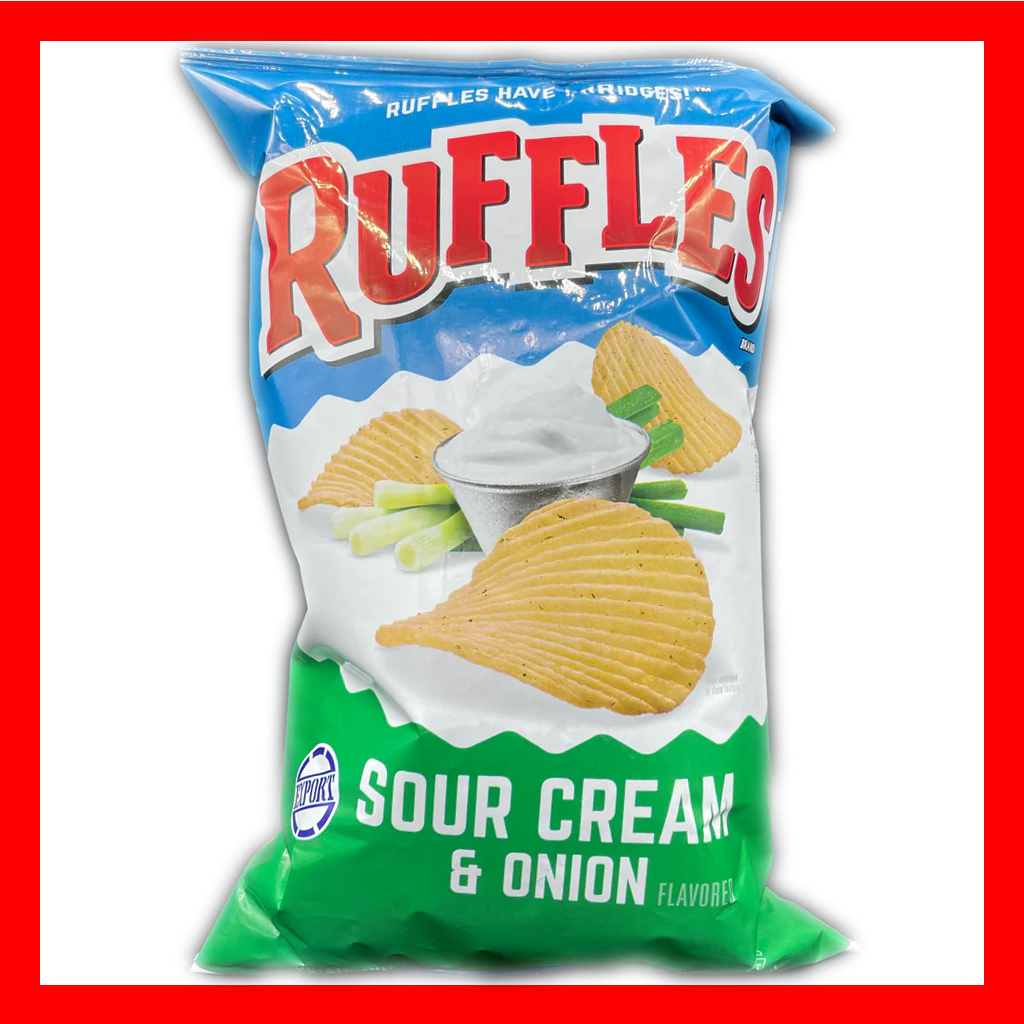 Ruffles Sour Cream & Onion Flavor Potato Chips 184g Shopee Philippines