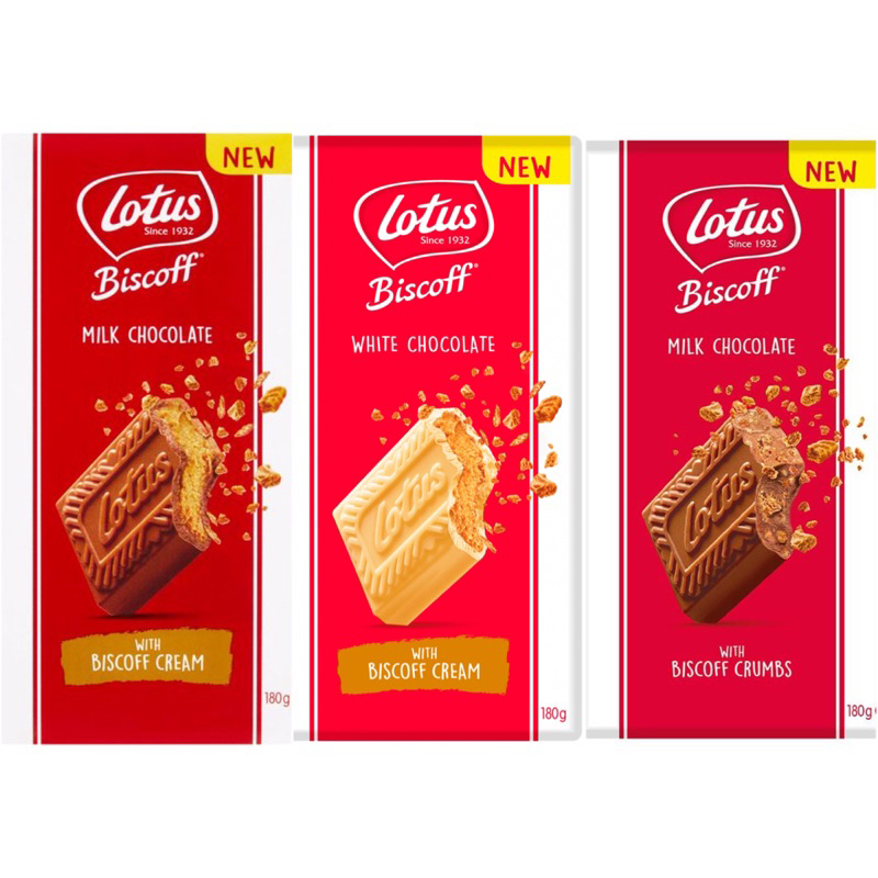 Lotus Biscoff Chocolate Bar 180g 3 Flavors Shopee Philippines