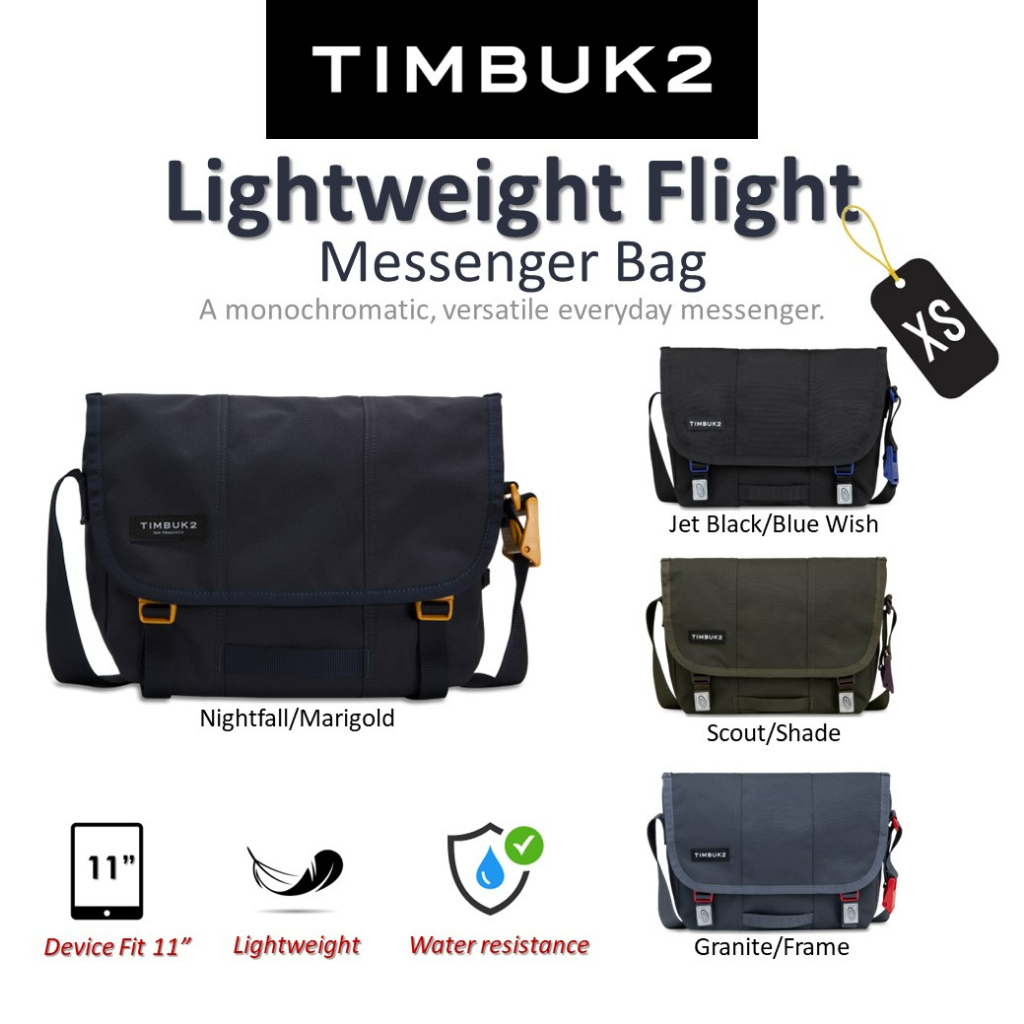 Timbuk2 Lightweight Flight Messenger BagXS (10801) Fight Shopee