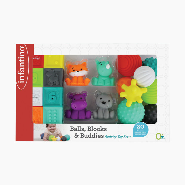 Infantino : Balls Blocks & Buddies Activity Toy Set-Ball Block And ...