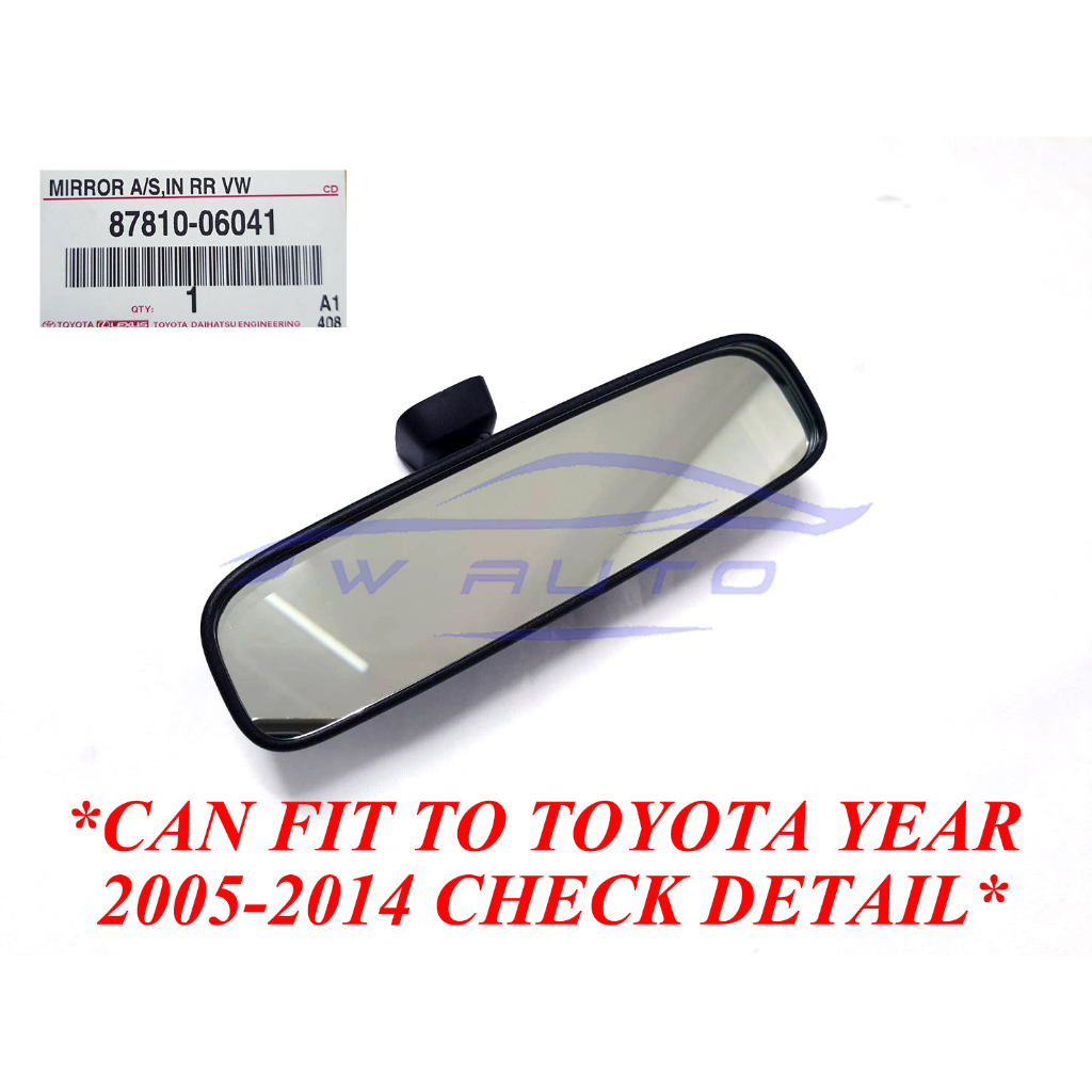 Genuine Center Rear View Mirror TOYOTA YARIS ALTIS VIOS FORTUNER 2003