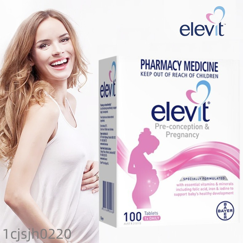 Elevit pregnancy multivitamin 100 Tablets Disk Exp.04/2024 Shopee