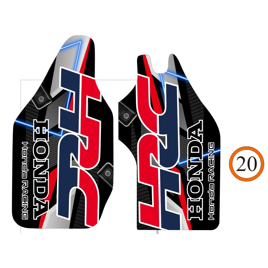 12-Piece Reflective Rim Wheel Sticker Decal Kit For Honda CRF250L, CRF300L, CRF230L (21/18 Inch)